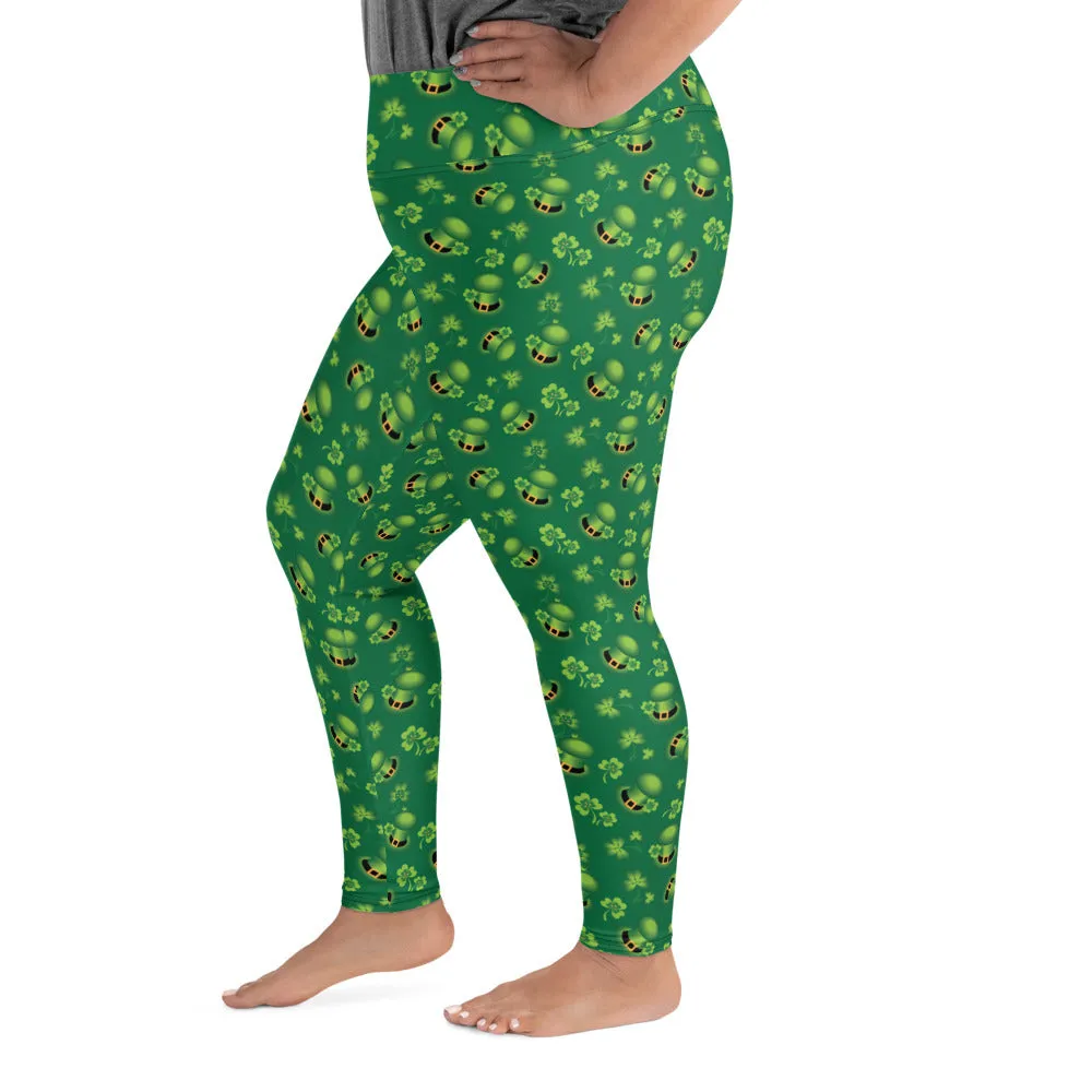 Leprechaun Hats Plus Size Leggings