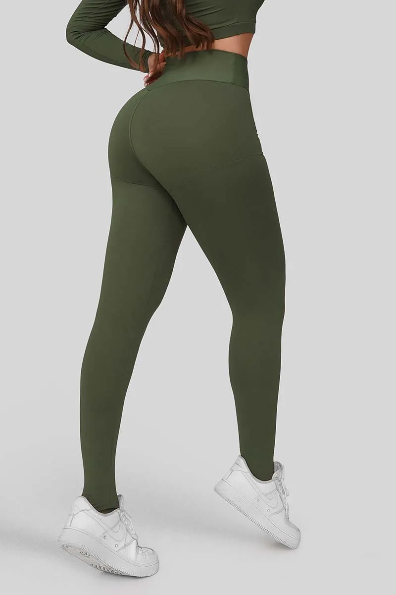 Let's Gym Army Green Legging