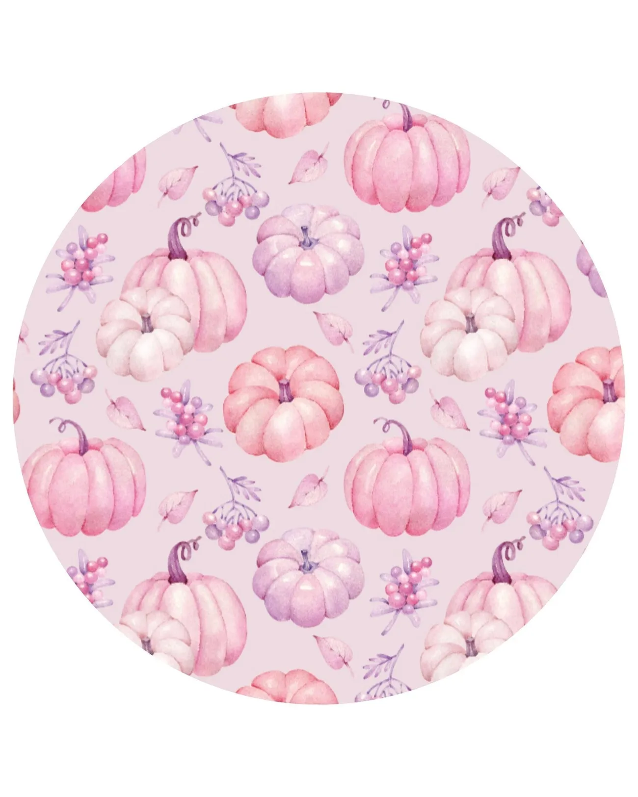 Lev Baby Autumn Pink Pumpkin Toddler Lounge  Long Sleeve Two Piece Jammies Pajamas