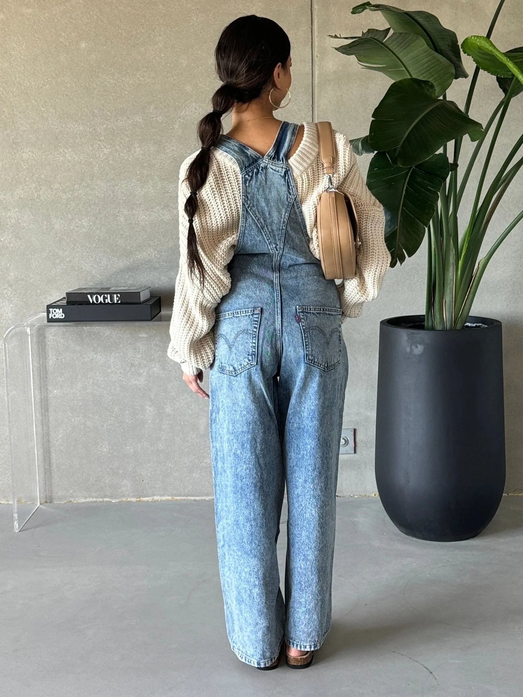 LEVI'S Full Length Baggy Denim Overalls