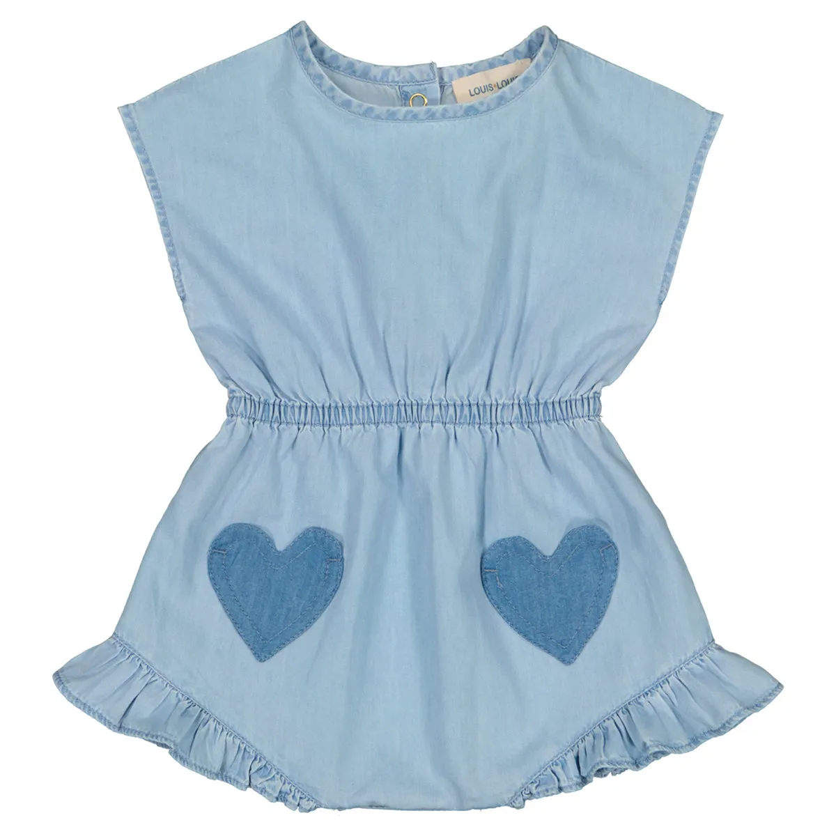 Leya Denim Heart Romper