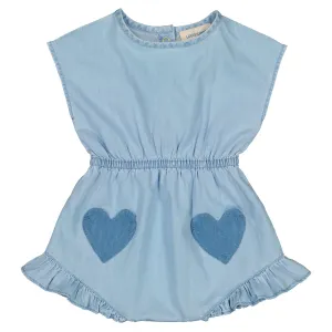 Leya Denim Heart Romper