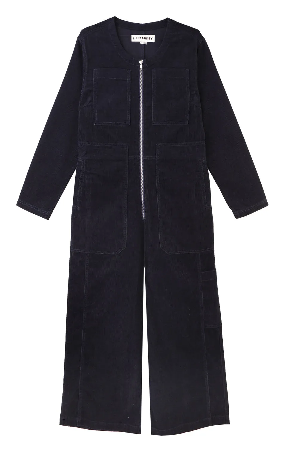 L.F.Markey Felix Corduroy Boilersuit Navy