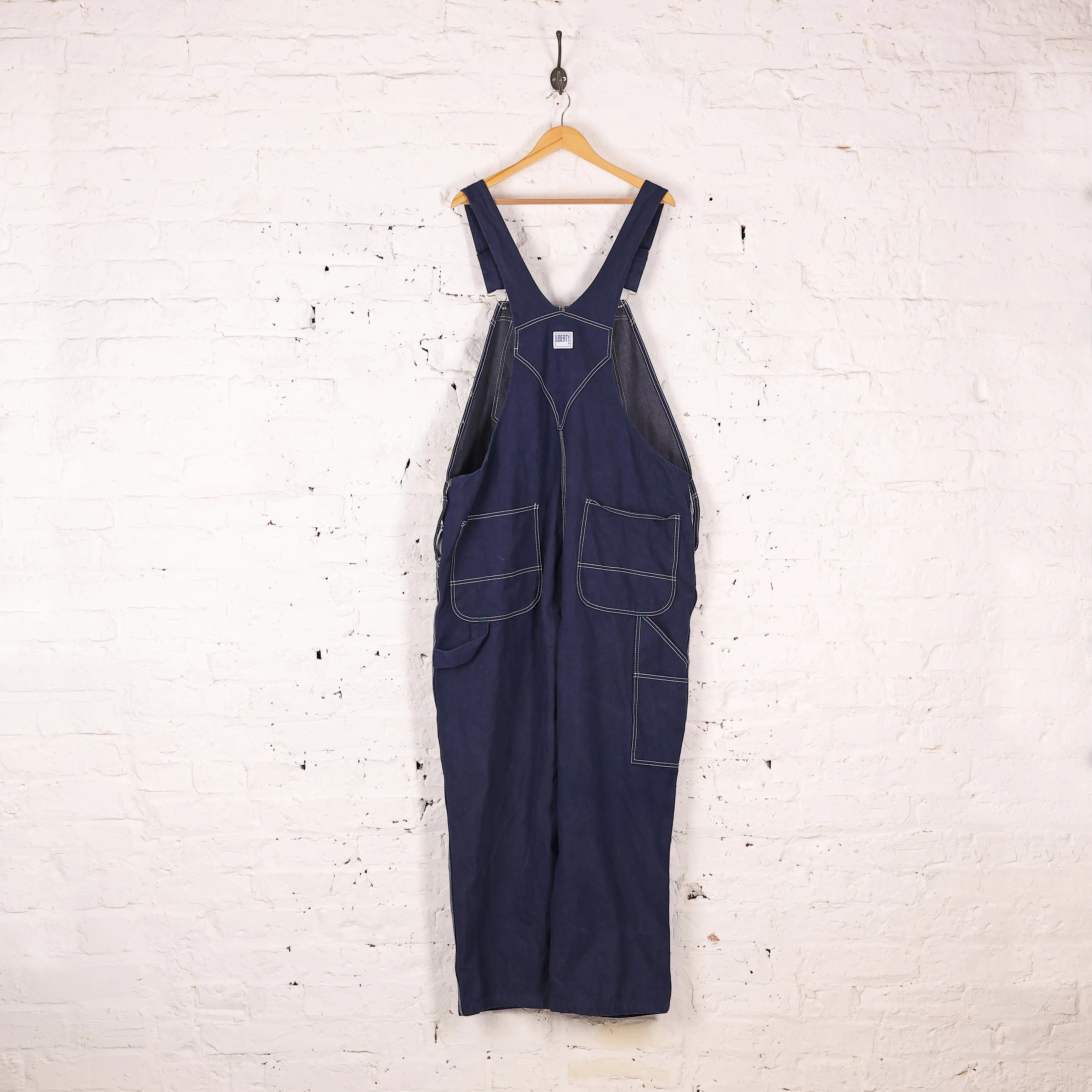 Liberty Overalls Denim Dungarees - Blue - XXL