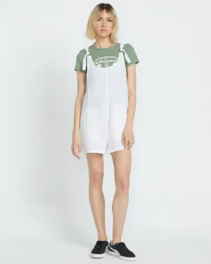 Lil Tie Strap Romper - WHITE