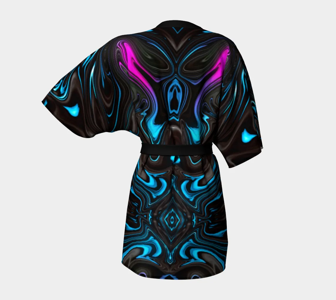 Liquid Sky Kimono Robe
