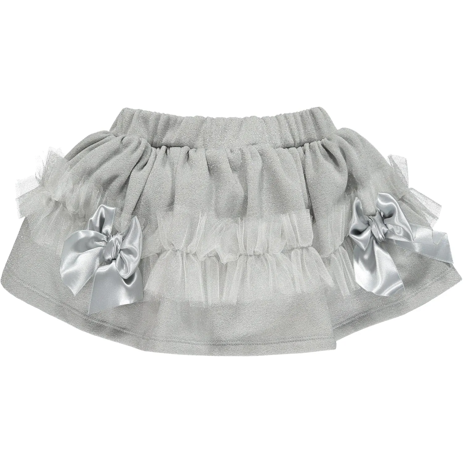 LITTLE A - Freida Lurex Skirt Set - White