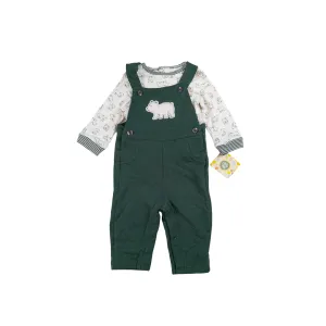 Little Me overalls   top 9m
