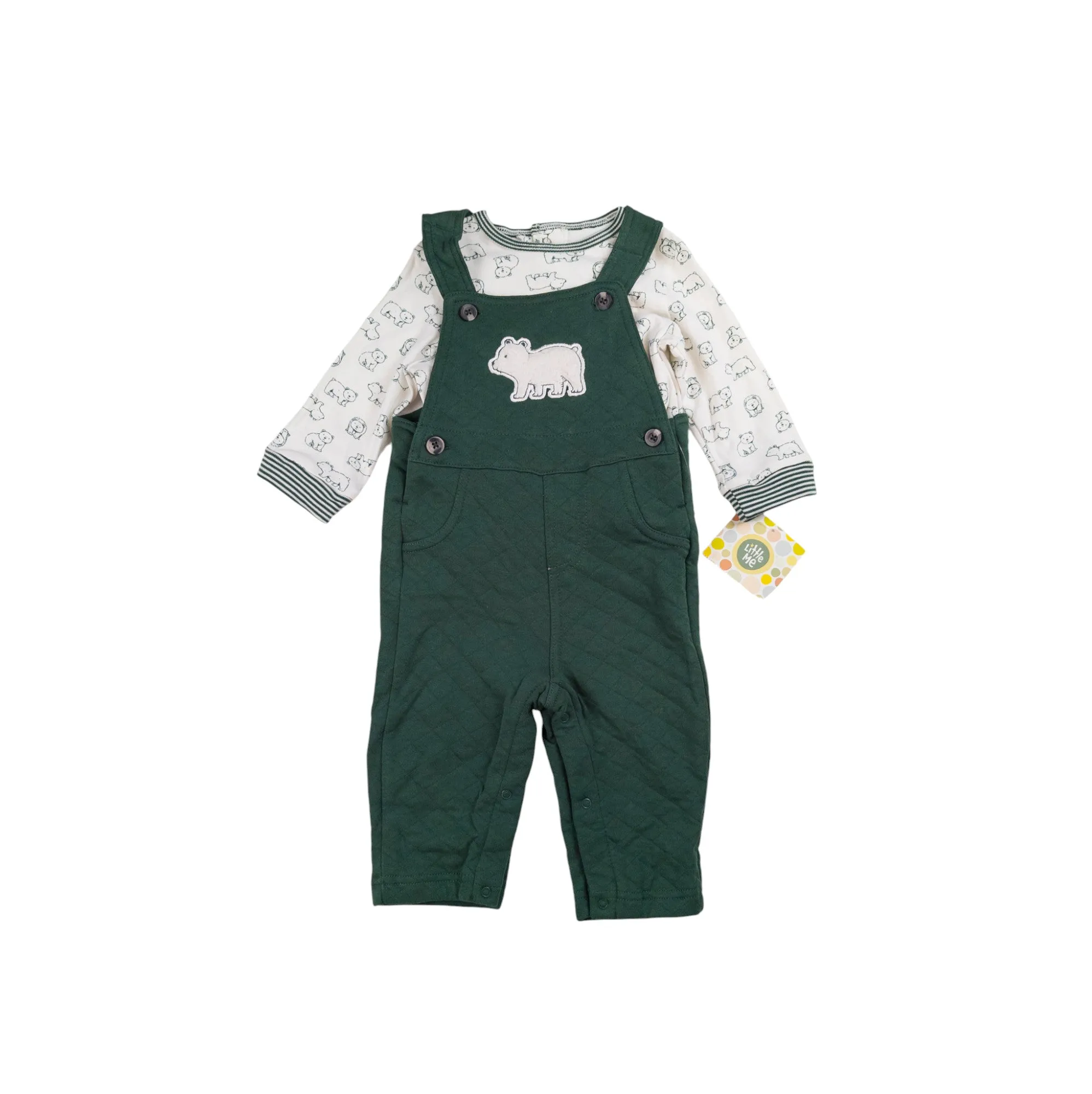 Little Me overalls   top 9m