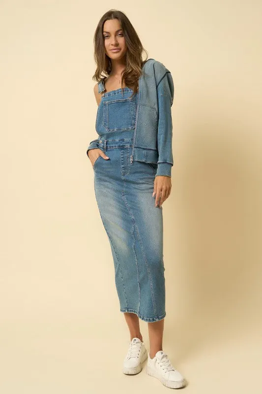 Long Skirt Overalls