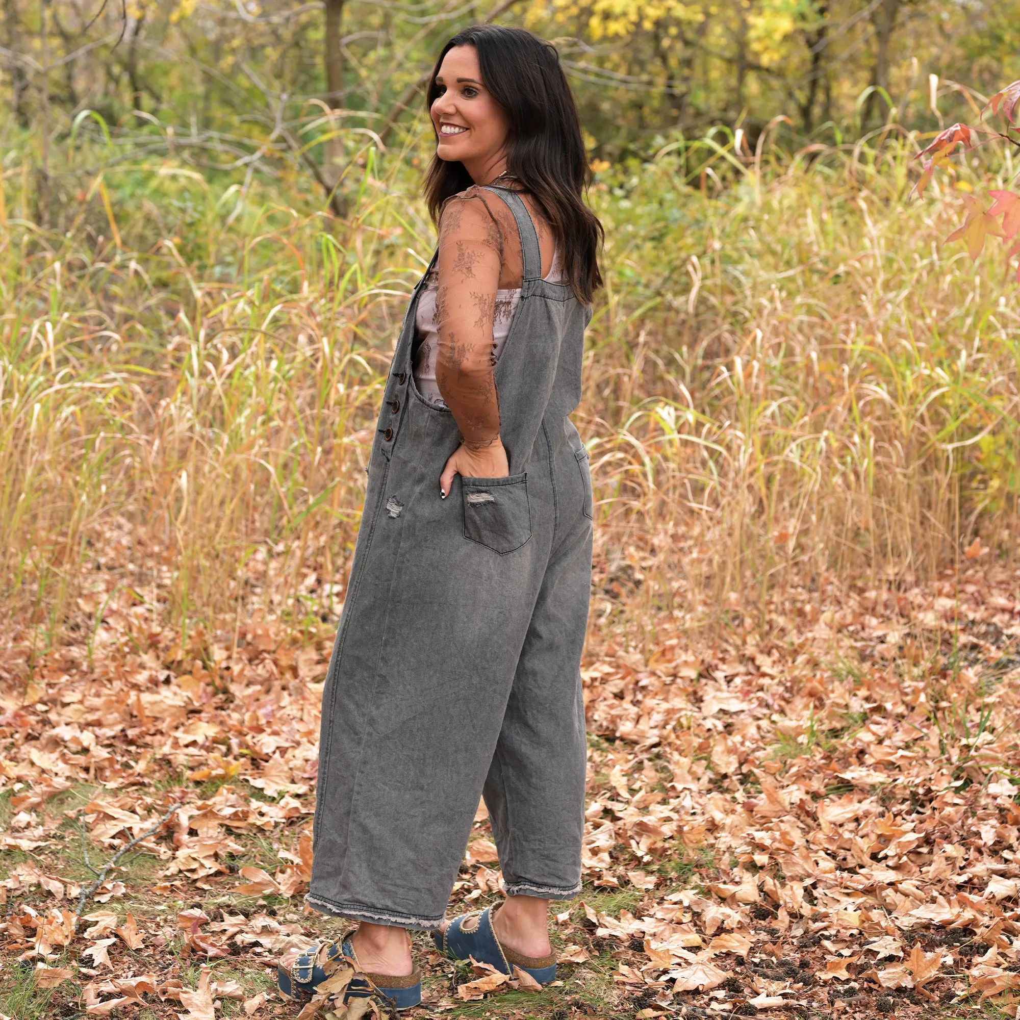 Loose Fit Overalls