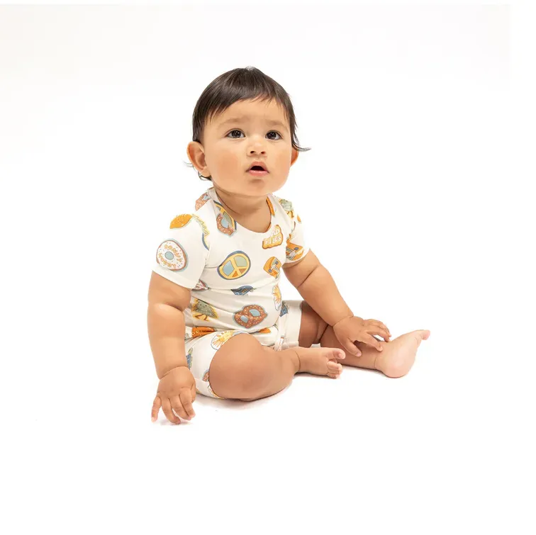 Loungewear Short Set // Blue Groovy Vibes Stickers