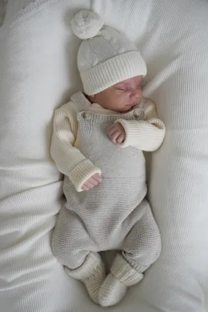 Luna   Luca Natural Knit Overalls