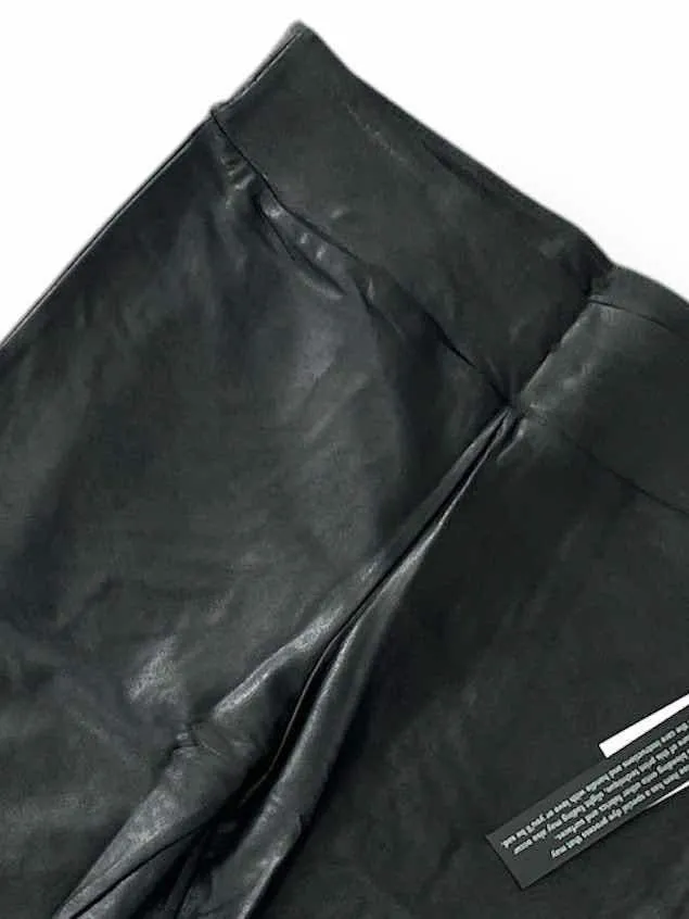 LUXE Leggings - Solid Black Faux Leather