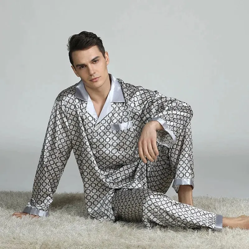 Luxury Mens Satin Pajamas