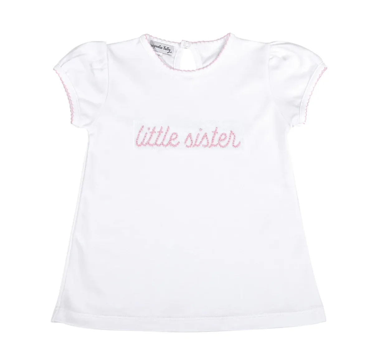 Magnolia Baby: Big Sister Embroidered T-Shirt