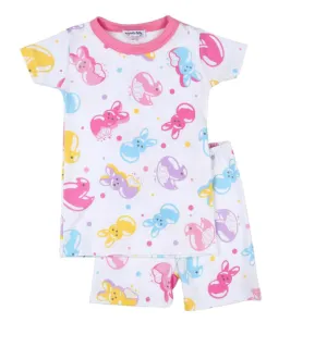 Magnolia Baby Pink Peeps Shorts Pajama Set