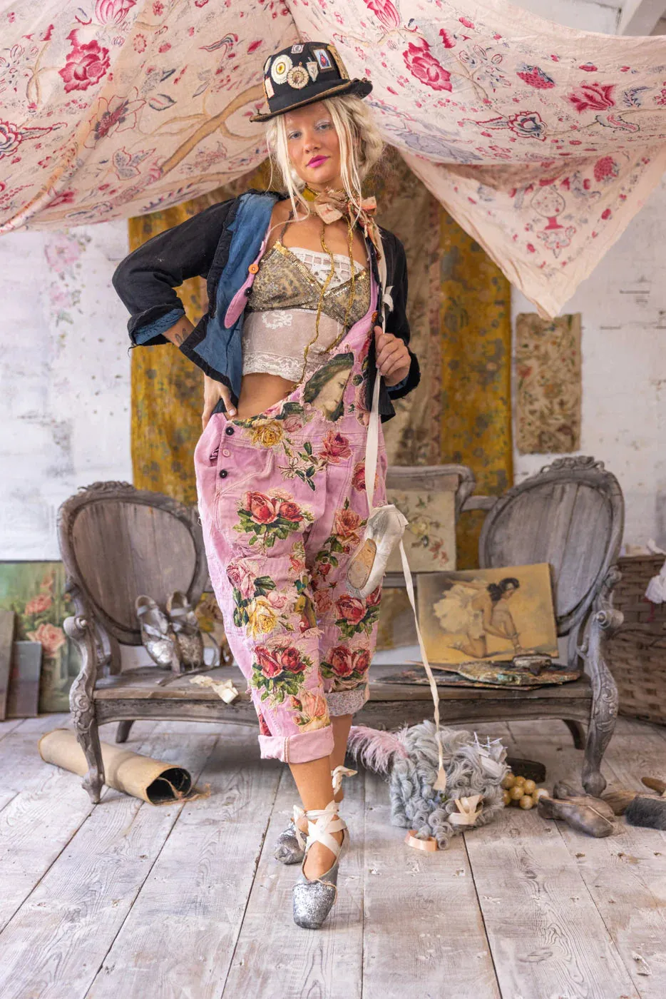Magnolia Pearl Mother Mary Love Overalls