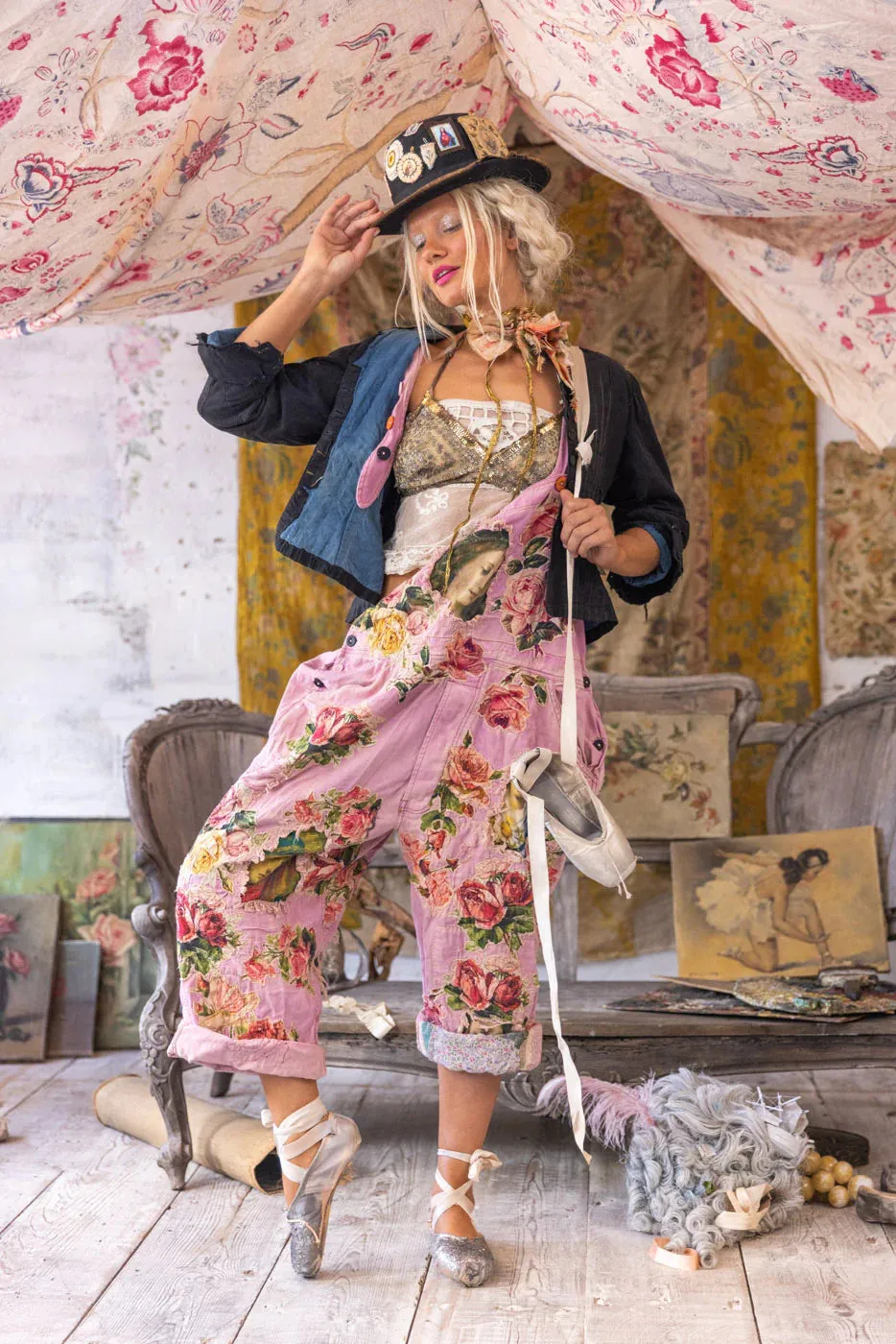 Magnolia Pearl Mother Mary Love Overalls