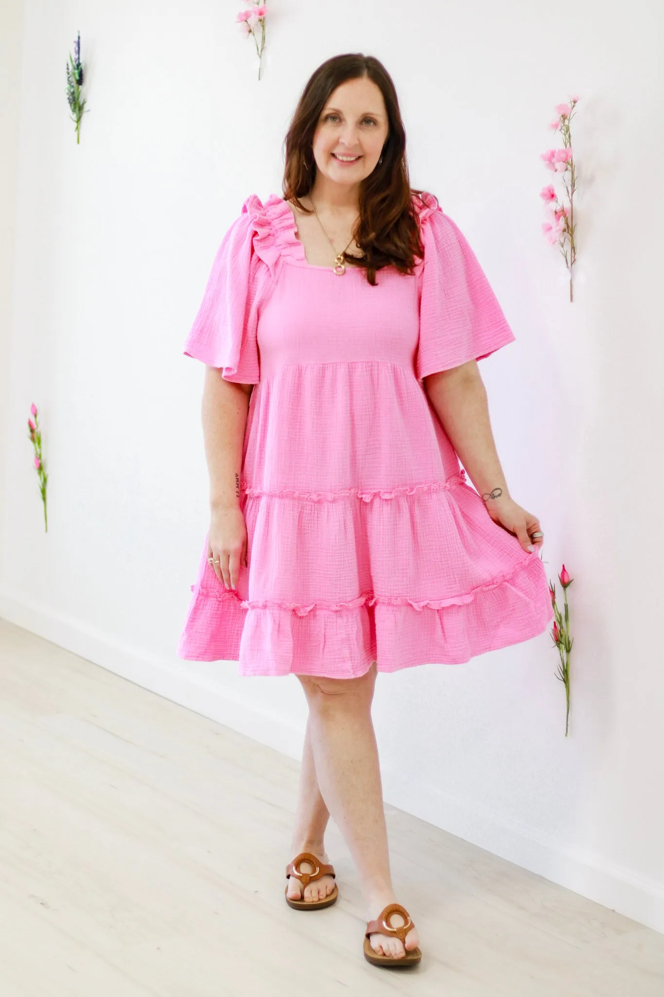 Making Memories Dress in Malibu Pink