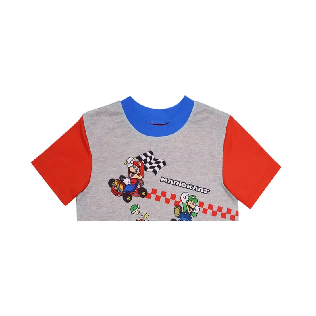 Mario Kart Boys Pajamas Short Sleeve Kids PJs 3pc Set