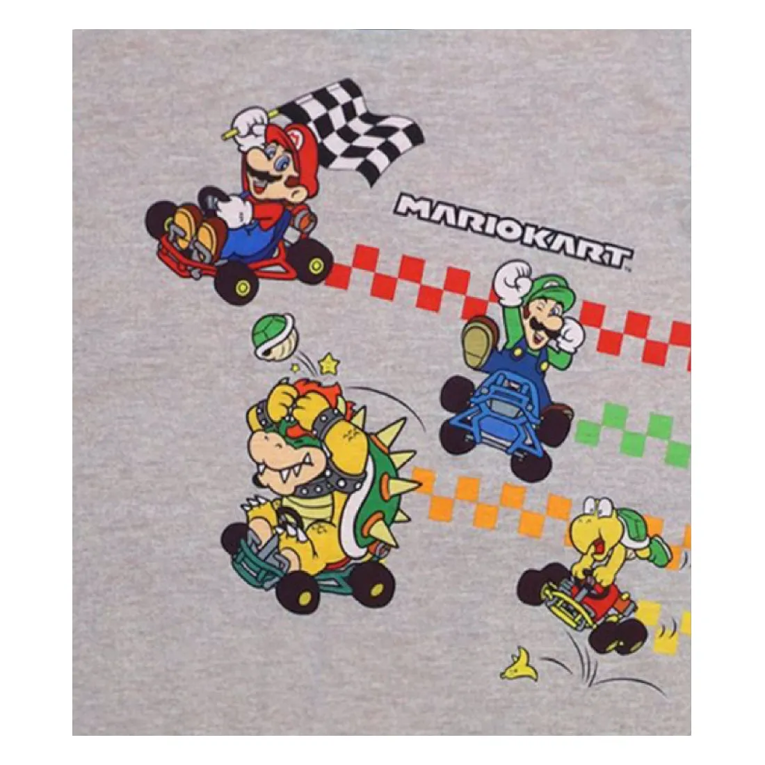 Mario Kart Boys Pajamas Short Sleeve Kids PJs 3pc Set