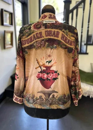 Market Of Stars Courage Dear Sacred Heart Short Kimono Multi