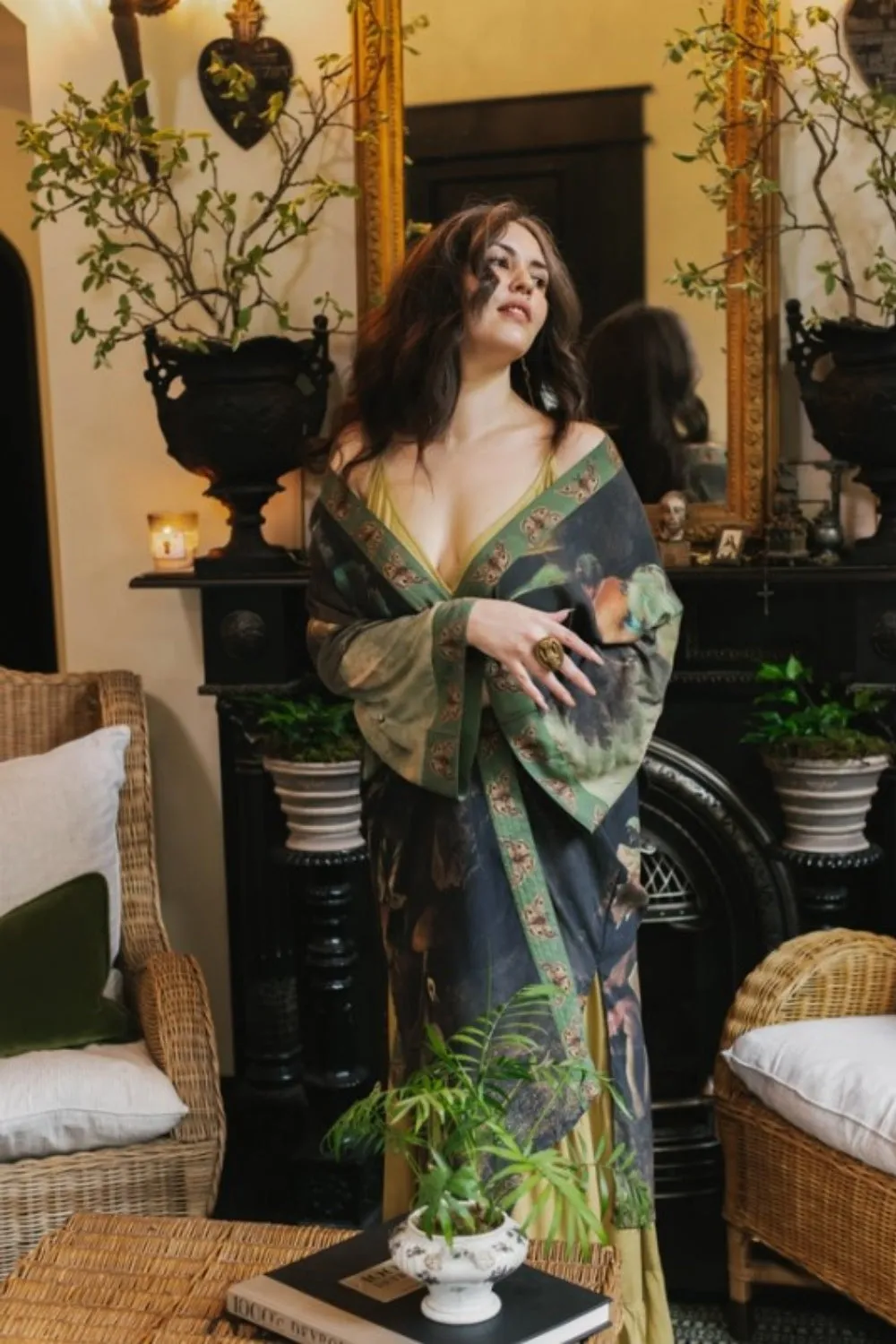 MARKET OF STARS HEARTWORK LONG KIMONO