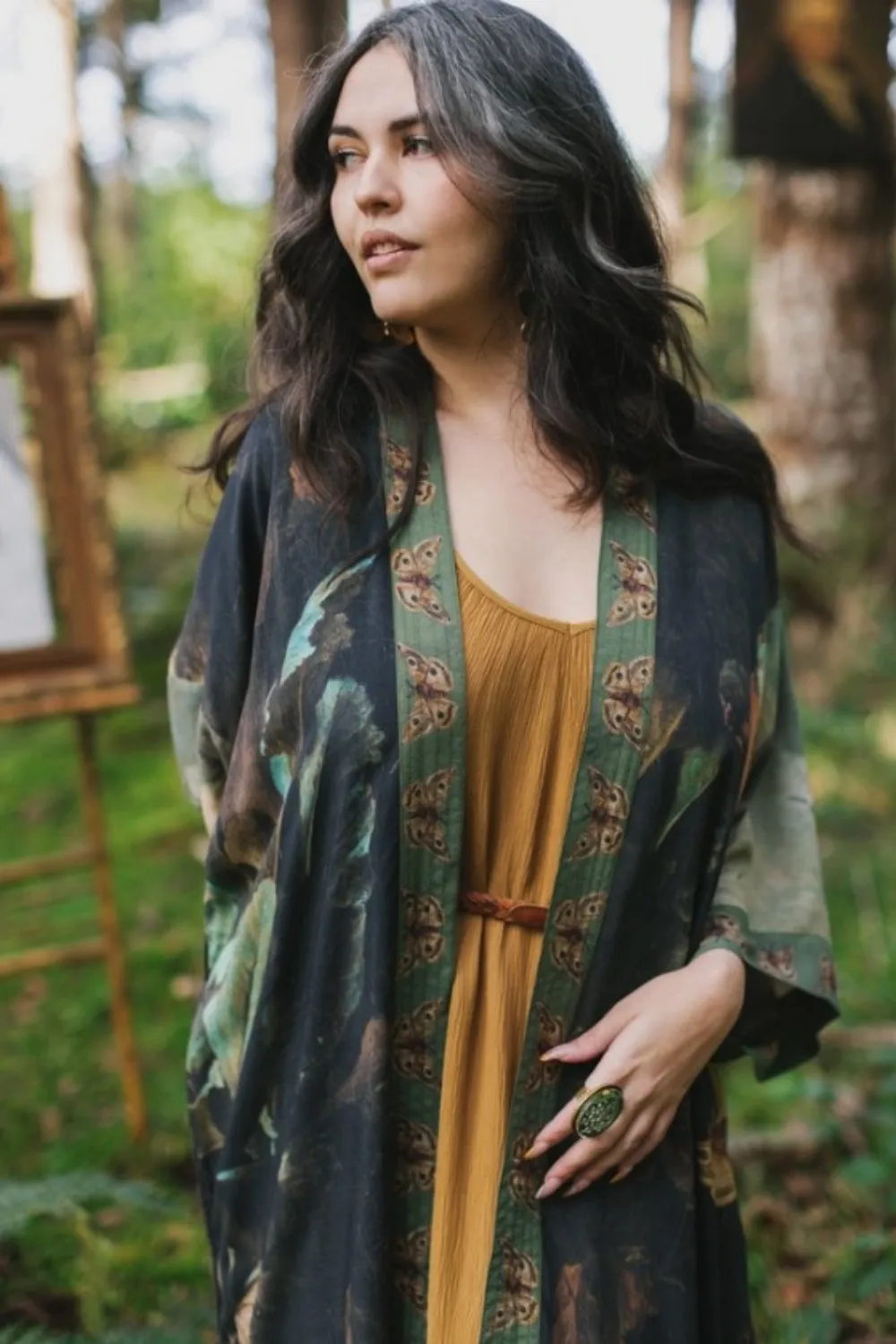 MARKET OF STARS HEARTWORK LONG KIMONO