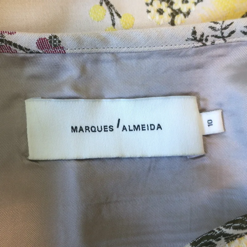 Marques'Almeida Floral Jacquard Peplum Jacket & Mini Skirt Set Size Large/10
