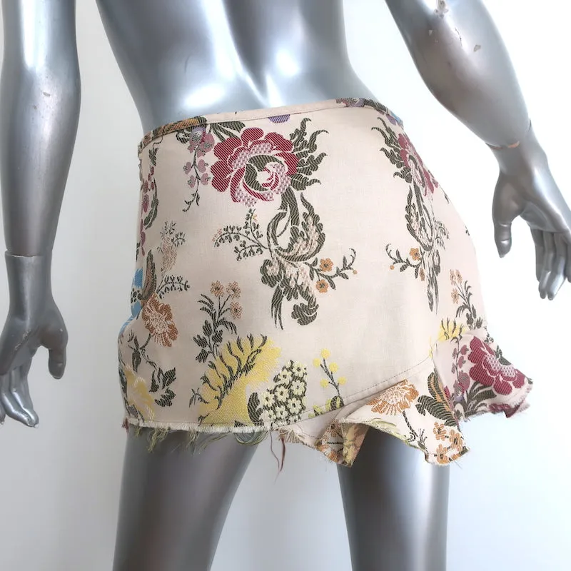 Marques'Almeida Floral Jacquard Peplum Jacket & Mini Skirt Set Size Large/10
