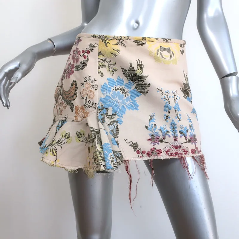 Marques'Almeida Floral Jacquard Peplum Jacket & Mini Skirt Set Size Large/10
