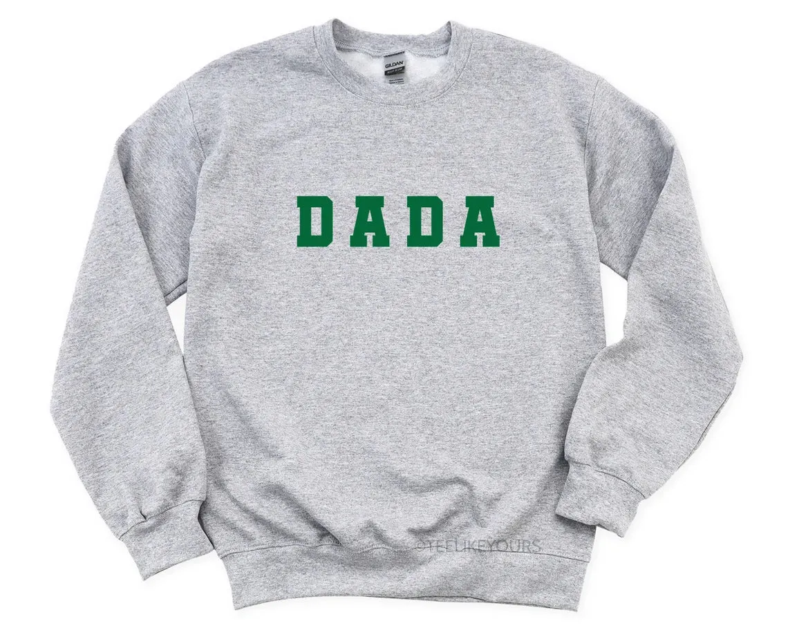 Matching Dada & Dada's Lucky Charm Sweatshirts for Saint Patrick's Day. Daddy and Me Outfit, Shamrock Baby Girl Onesie, Lucky Dad and Girl