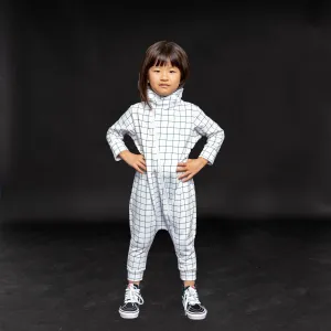 Maverick Romper - Black/White Grid