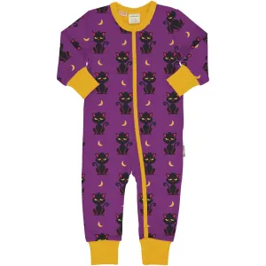 Maxomorra Cat Ls Rompersuit Aw24