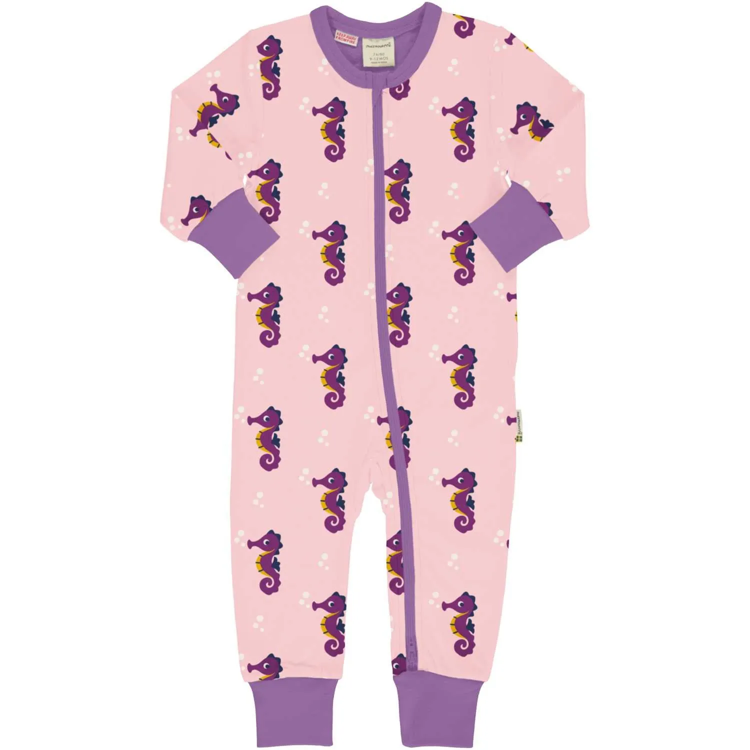 Maxomorra Seahorse Ls Rompersuit Dxs2414-Sxs2414