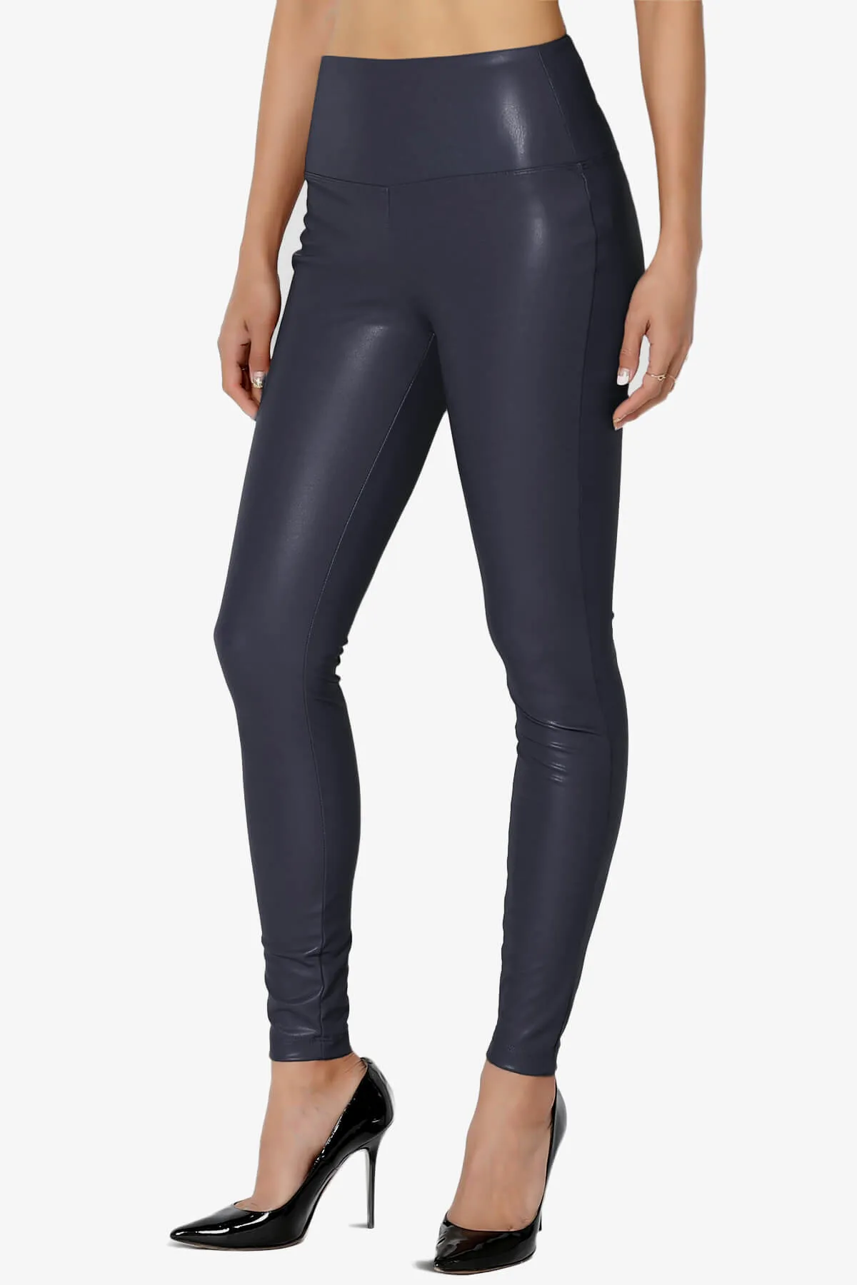 Mayari High Rise Faux Leather Leggings