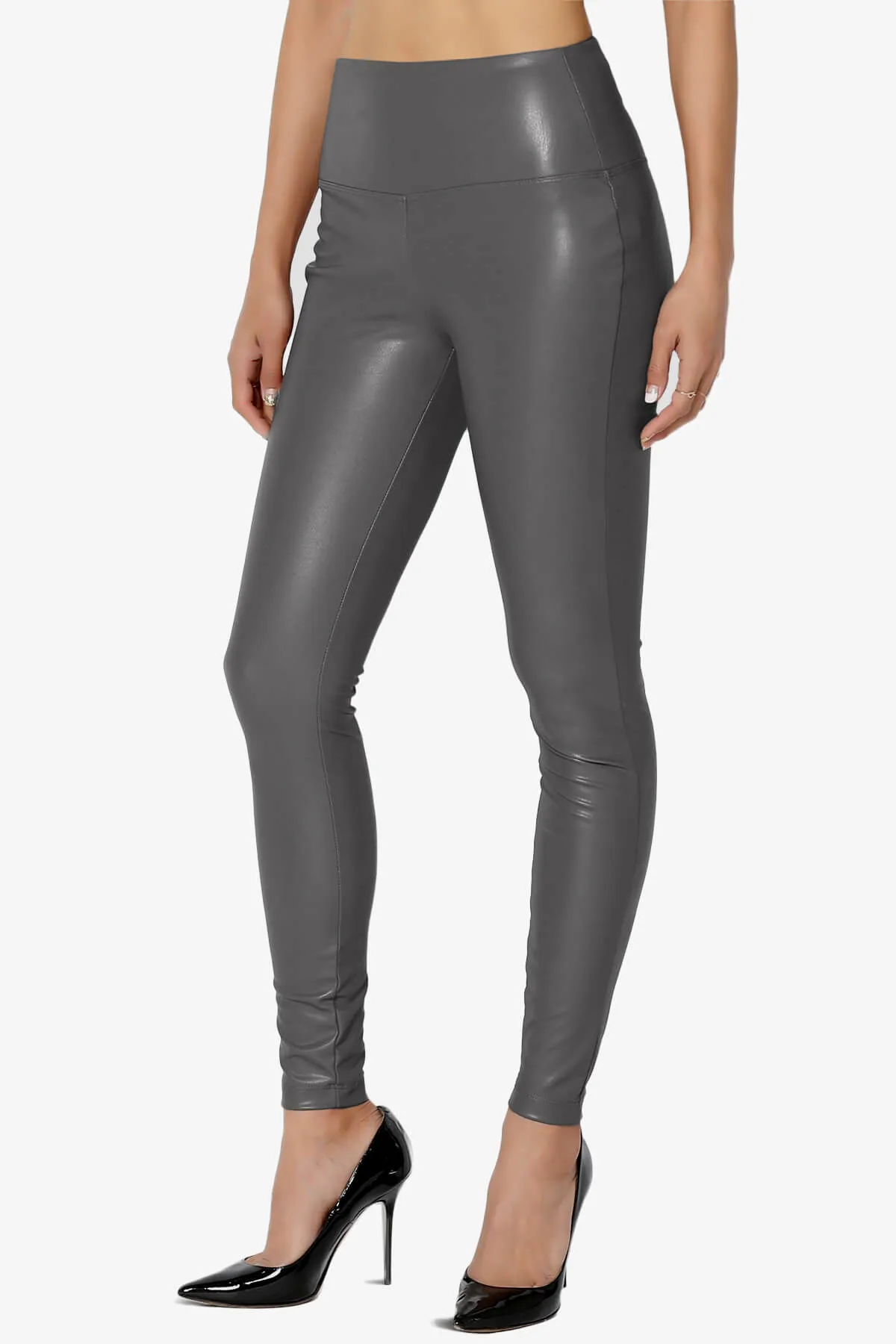 Mayari High Rise Faux Leather Leggings