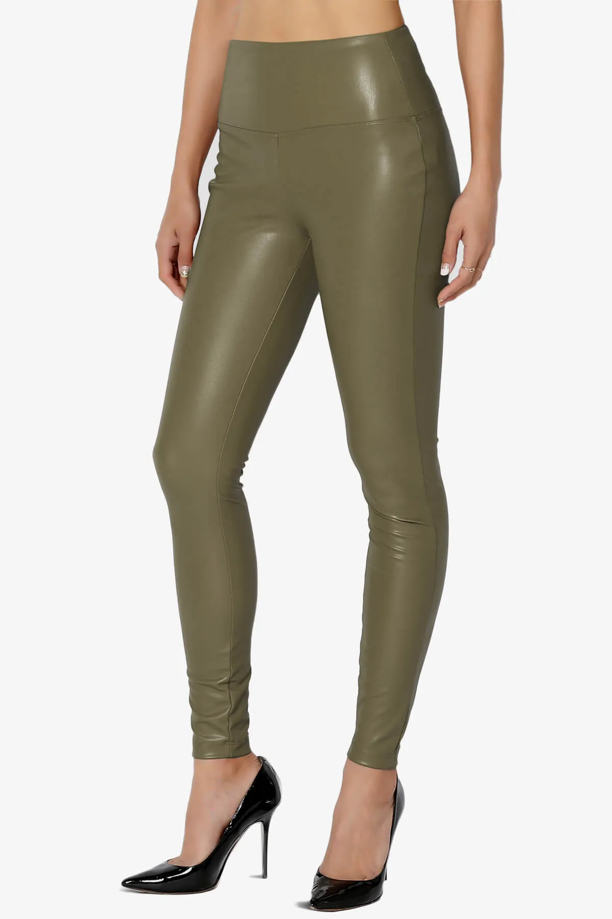 Mayari High Rise Faux Leather Leggings