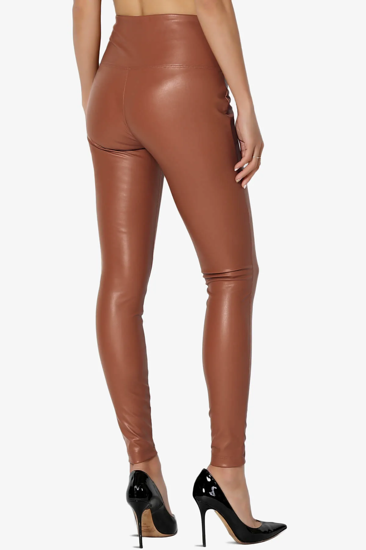 Mayari High Rise Faux Leather Leggings