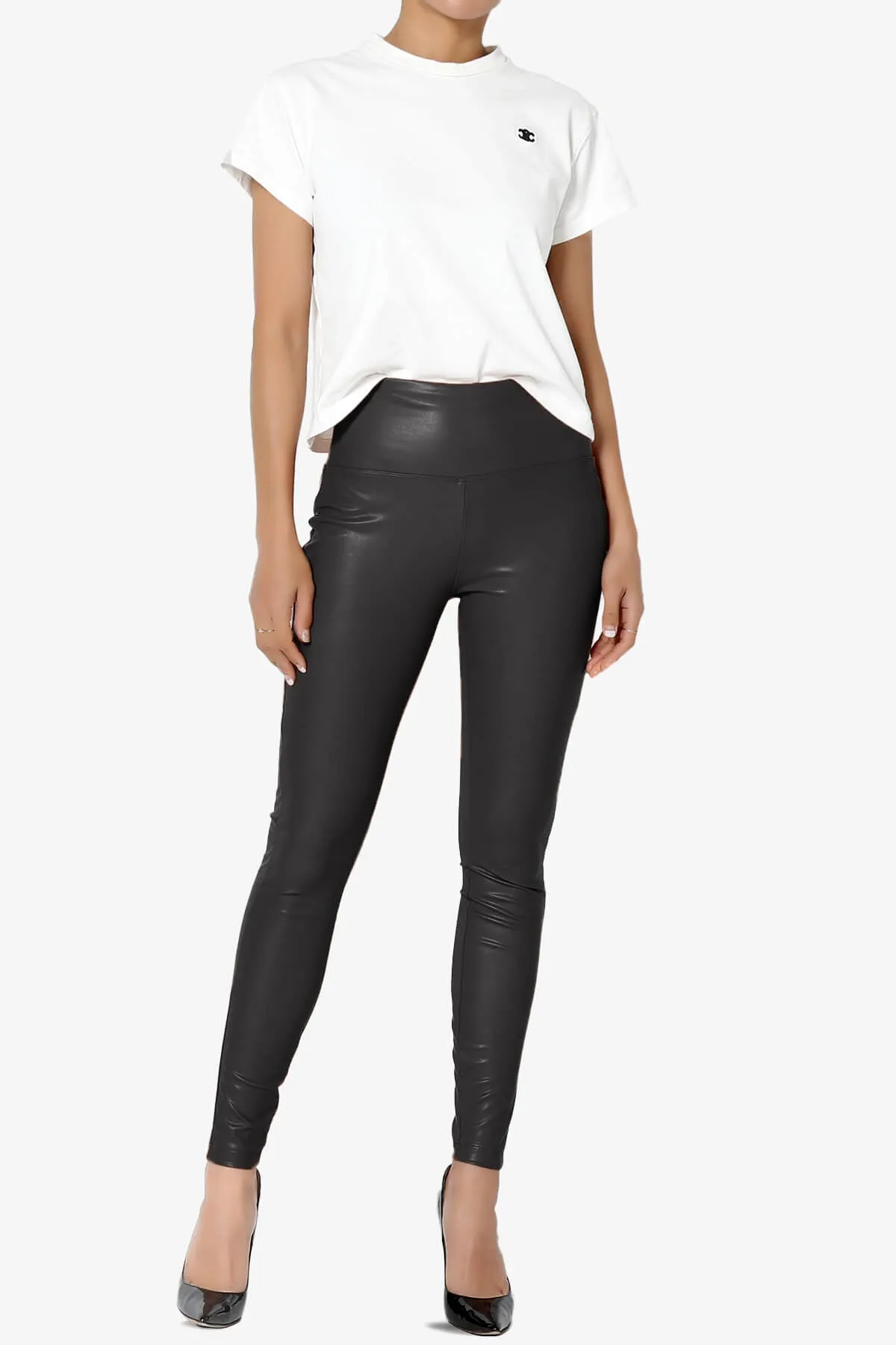 Mayari High Rise Faux Leather Leggings