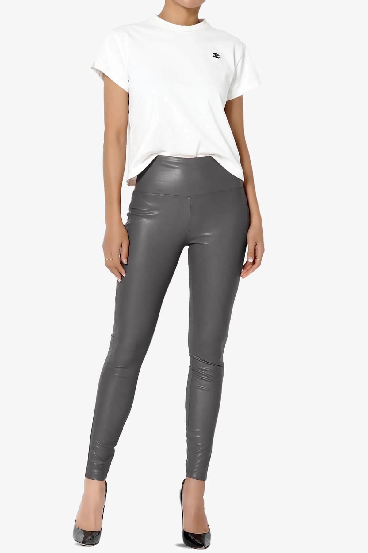 Mayari High Rise Faux Leather Leggings
