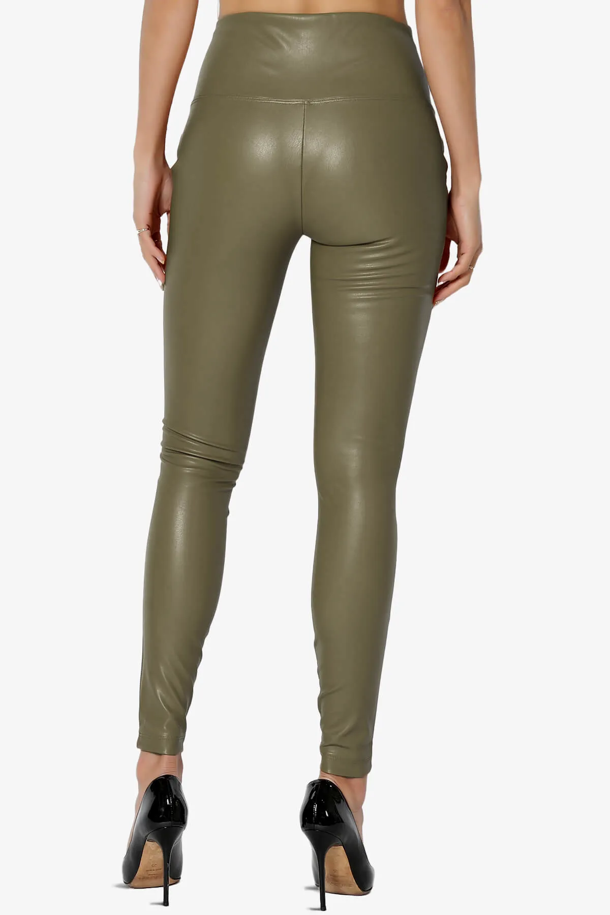 Mayari High Rise Faux Leather Leggings