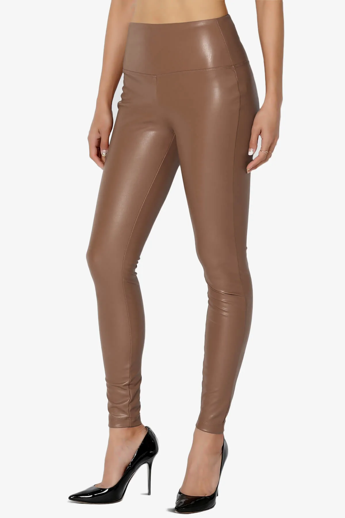 Mayari High Rise Faux Leather Leggings