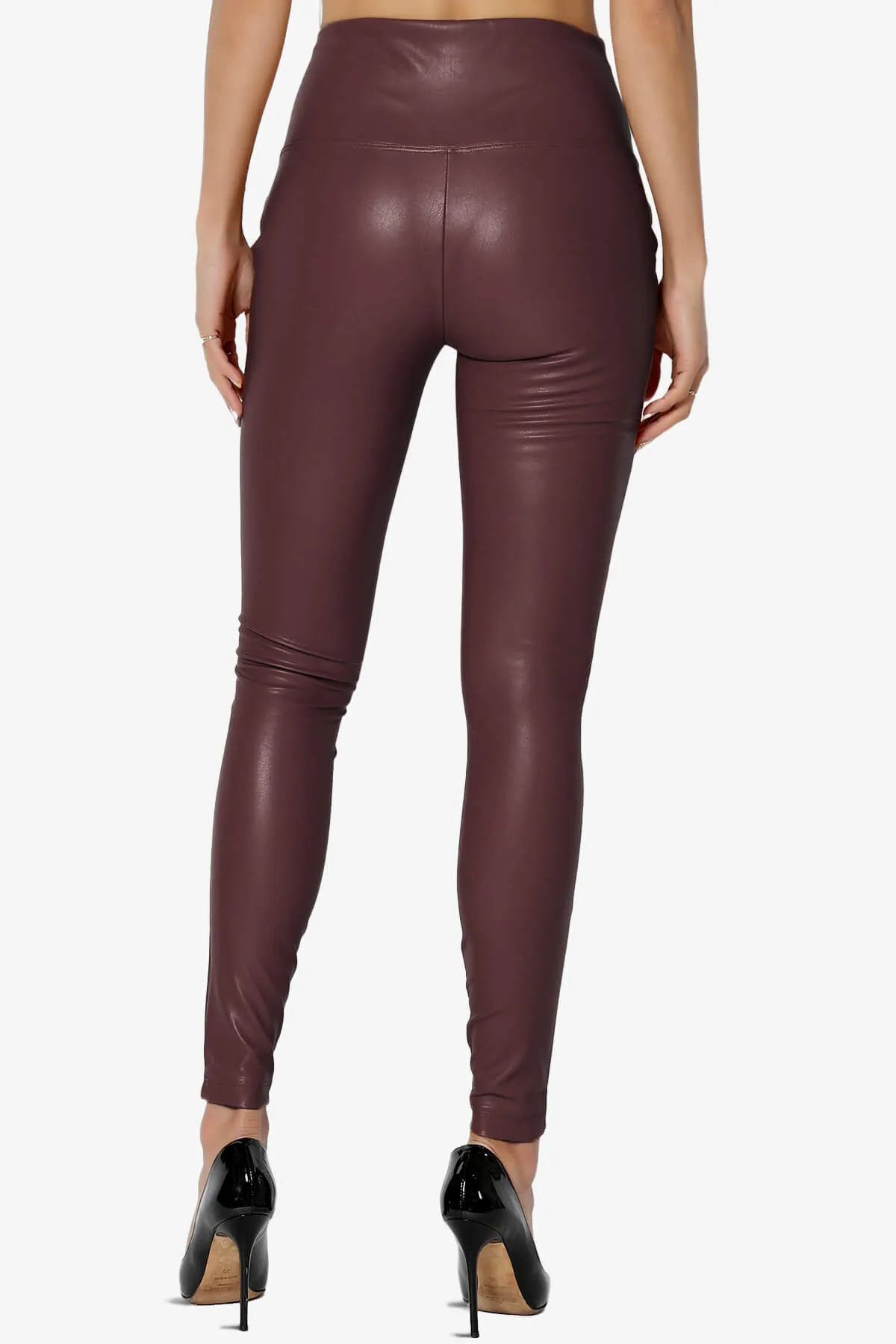 Mayari High Rise Faux Leather Leggings