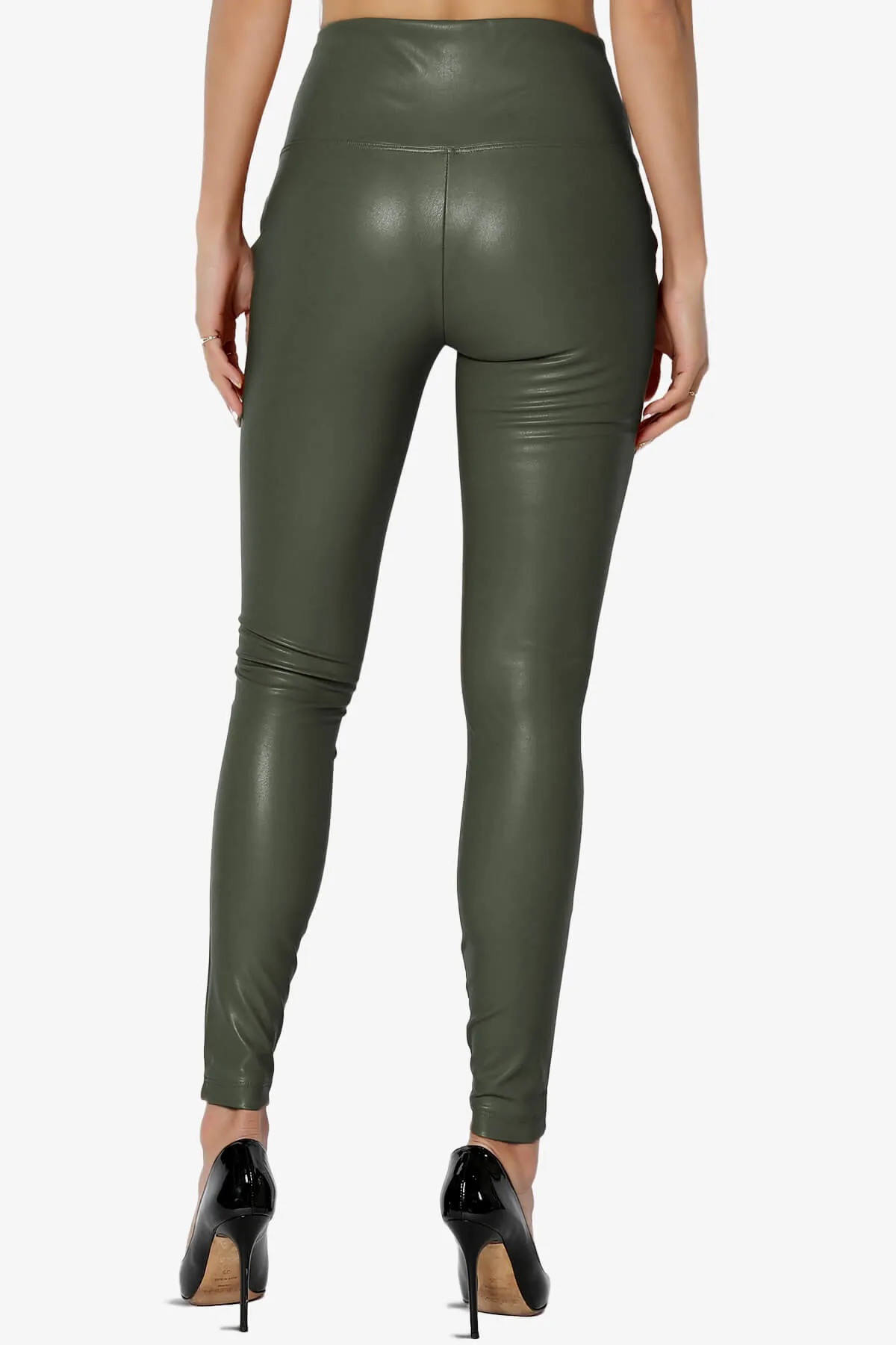 Mayari High Rise Faux Leather Leggings