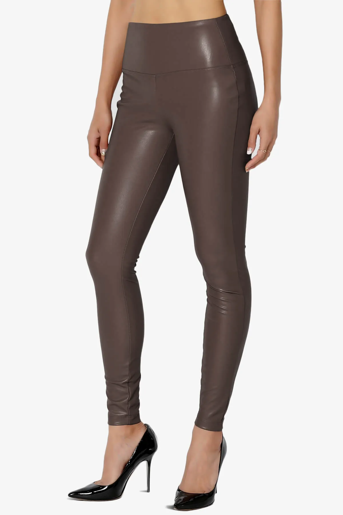 Mayari High Rise Faux Leather Leggings
