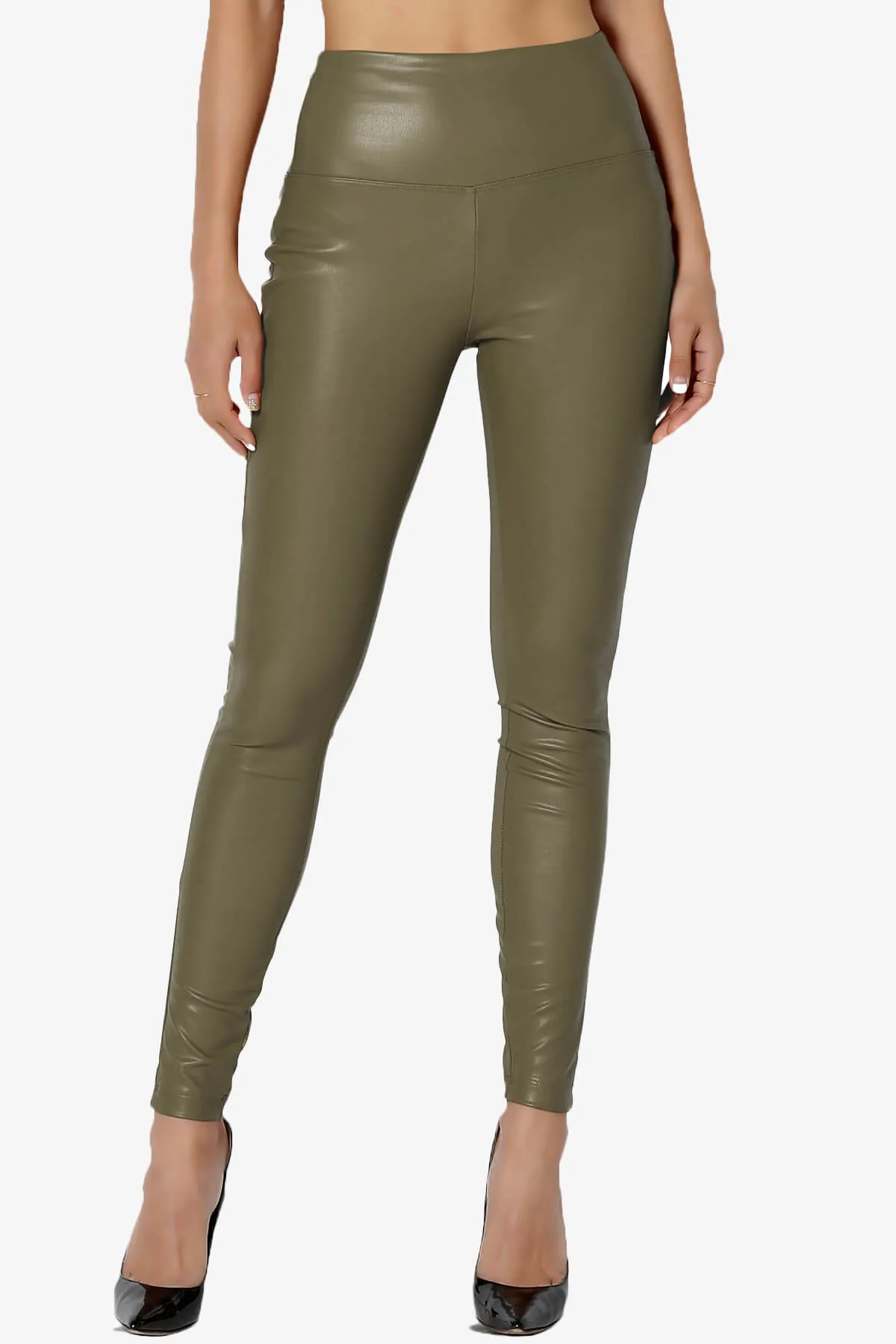 Mayari High Rise Faux Leather Leggings