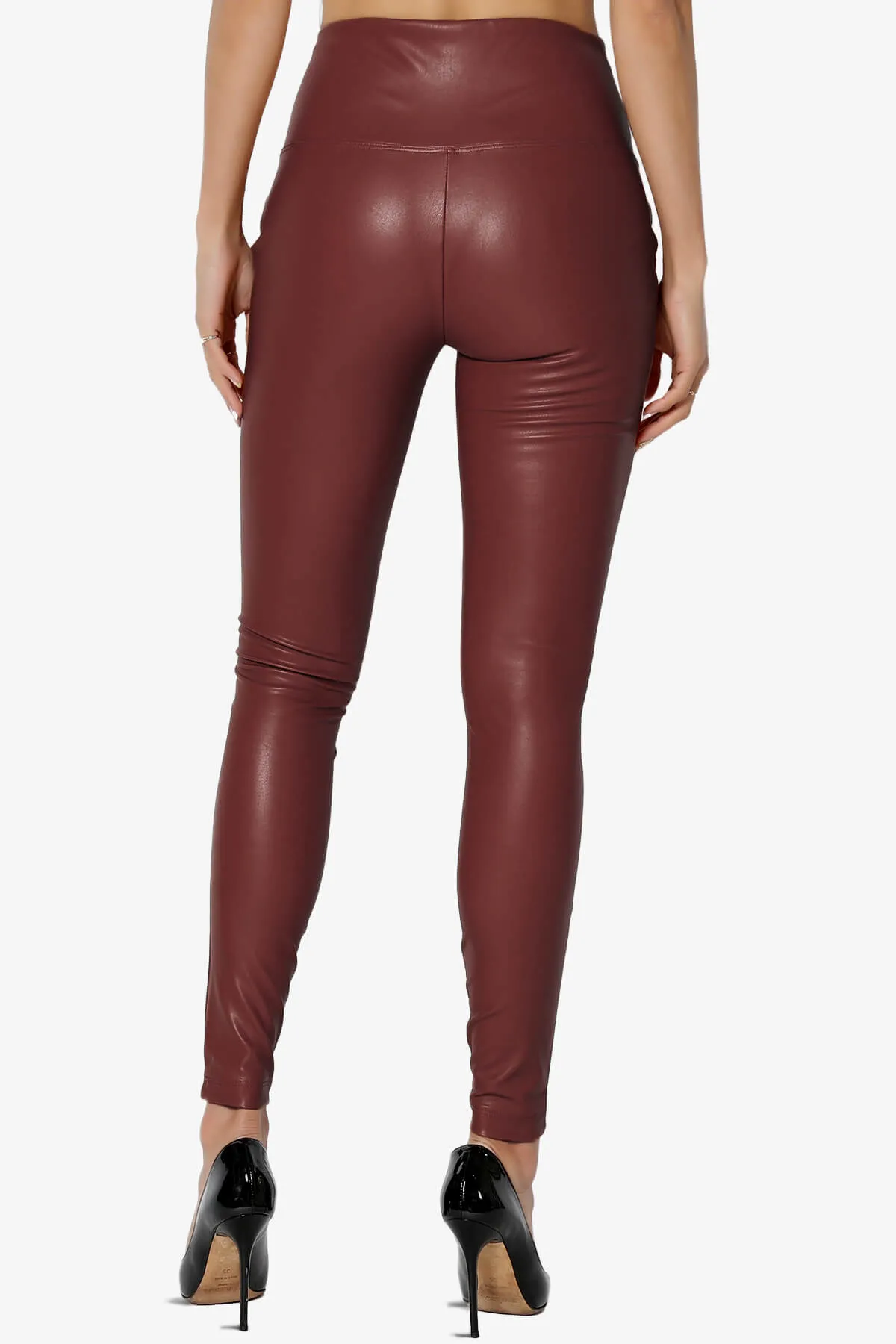 Mayari High Rise Faux Leather Leggings