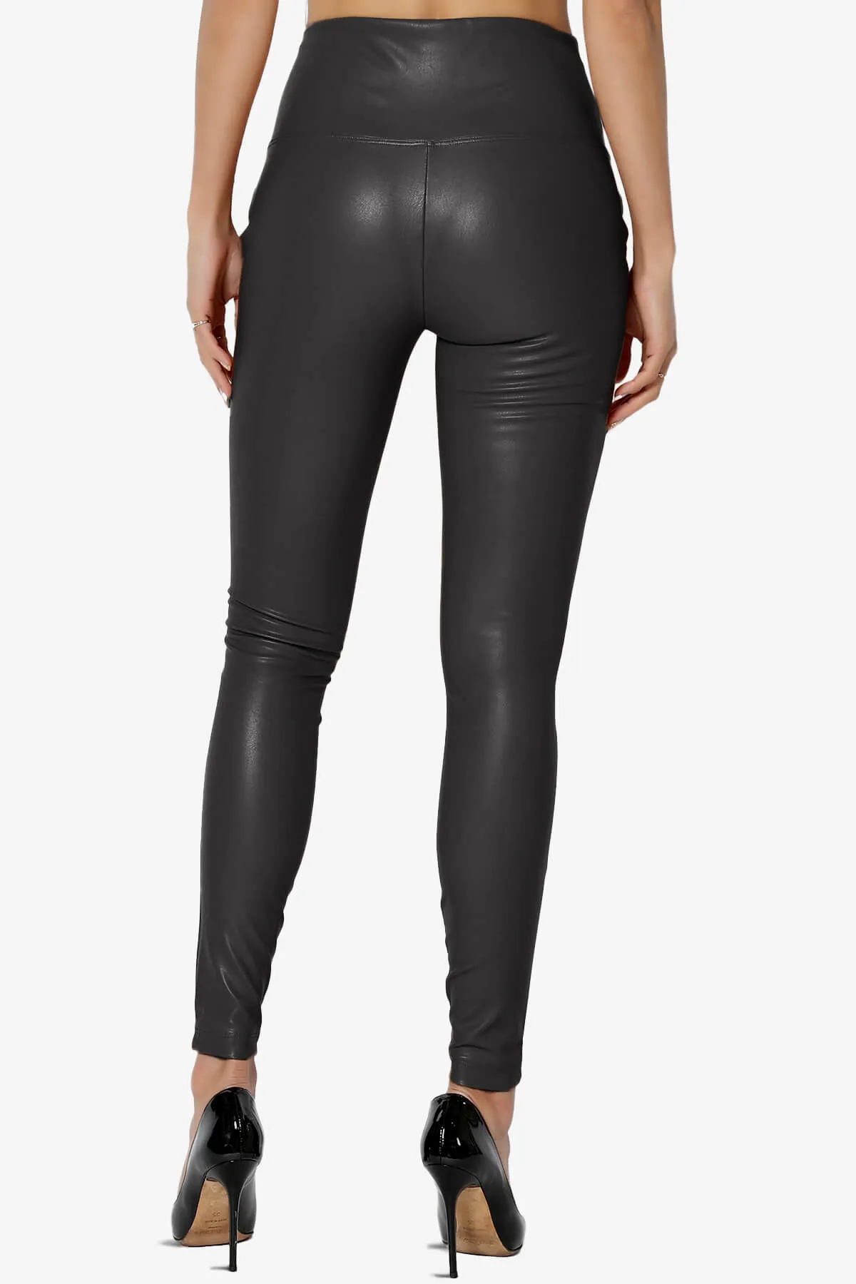 Mayari High Rise Faux Leather Leggings